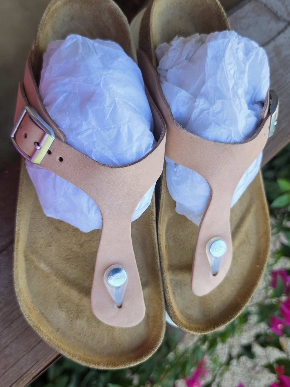 Papillio Birkenstock Gizeh Platform Sandals Blush Pink Size 38 - Picture 15 of 16